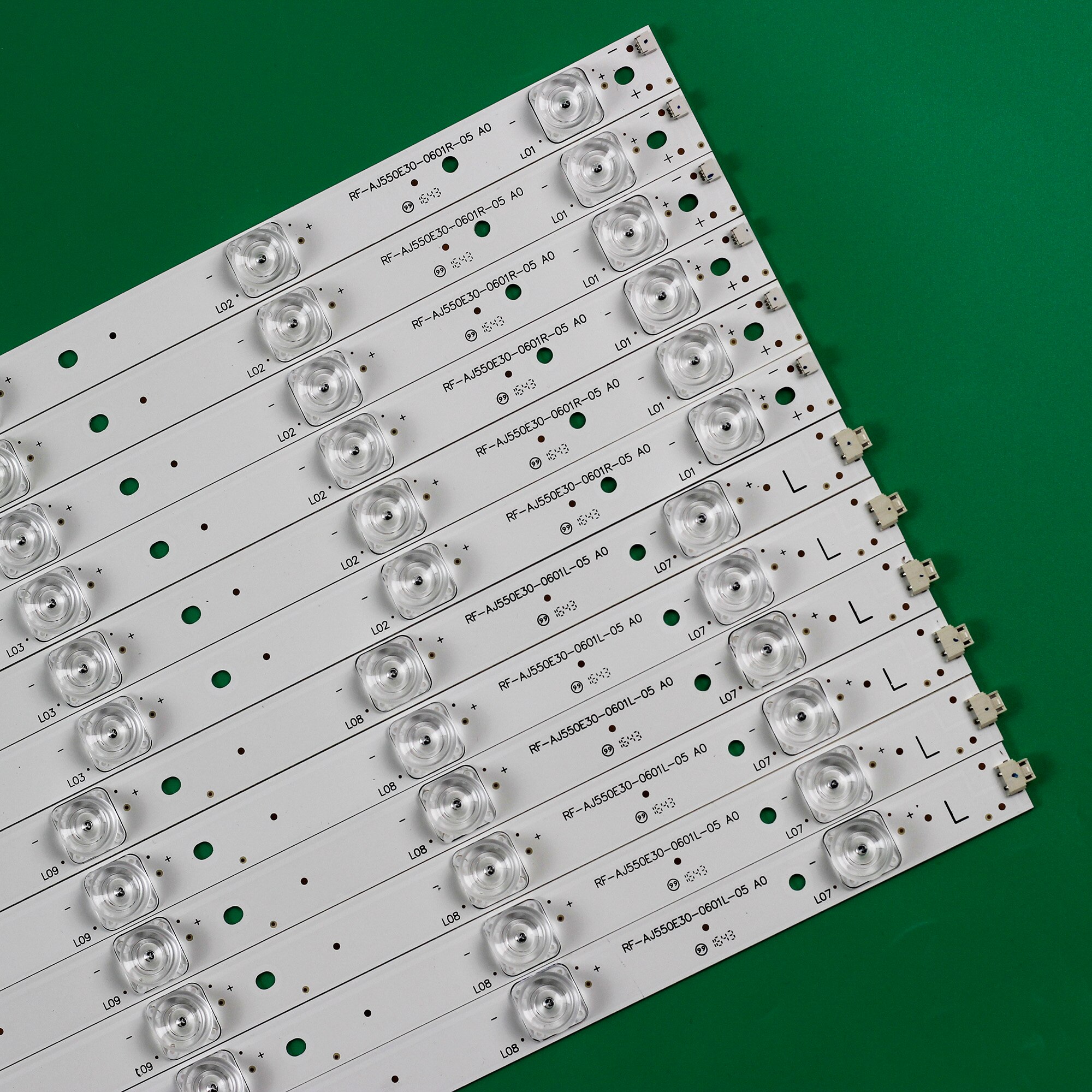 Barre LED (12) pour Sharp LC-55CFE6241K LC-55CFE6241E 55CUF8462ES LC-55CUF8472ES LC-55CUF8372ES 55CUF8372KS LC-55CFE6452E 55CUG8462ES