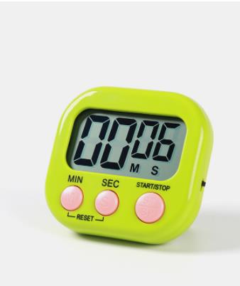Cooking kitchen timer electronic reminder student time management limit positive countdown timer elderly alarm clock: green