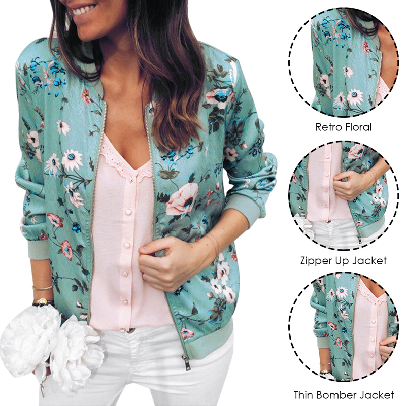 Vertvie femmes Sport manteau printemps Automn veste à glissière couleur unie à manches longues Baseball court imprimé manteau veste décontractée