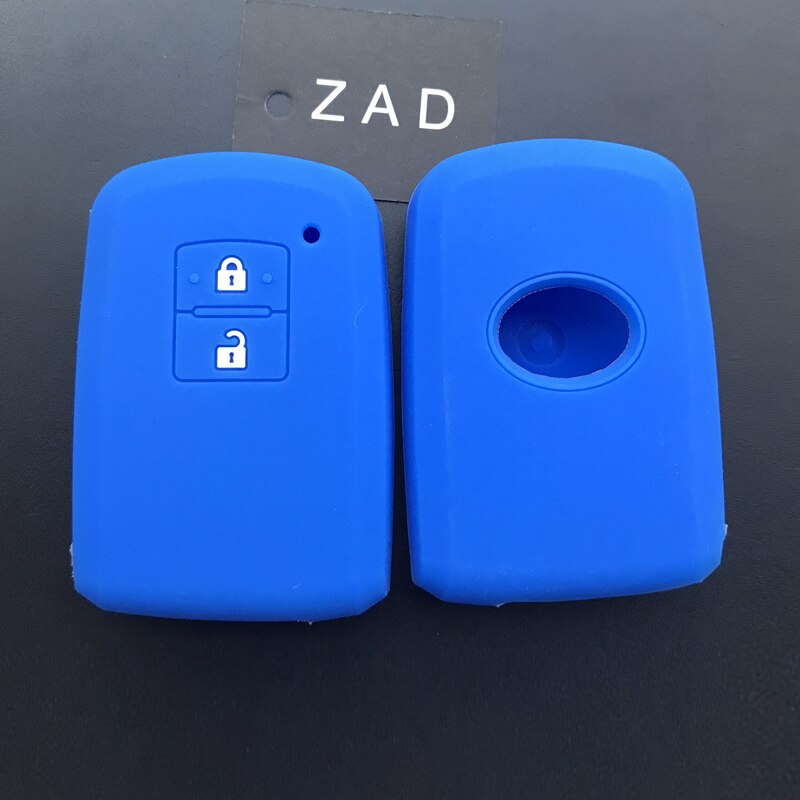 silicone Rubber Car Key Cover Case Bag Holder Shell for Toyota Camry RAV4 Yaris Avalon auris 2 Buttons Smart Car key