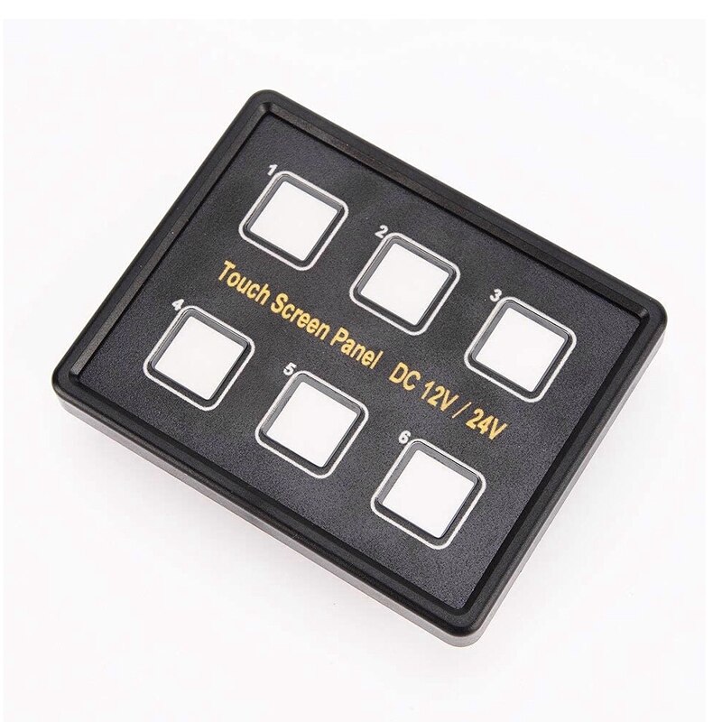 6-Position Switch Panel, Automobile and Motorcycle Accessories Switch, Press Wwitch Panel