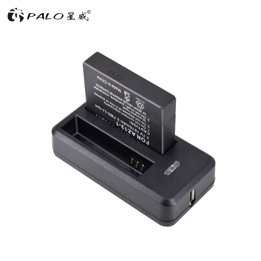 AZ13-1 1010mAh Battery with USB Charger for Xiaomi Yi, Action Camera Spare Battery original action camera battery