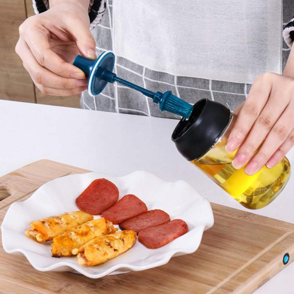 Récipient à condiments en verre hermétique boîte d'assaisonnement sel sucre huile miel bouteilles de stockage avec cuillère et couvercle pots à épices de cuisine