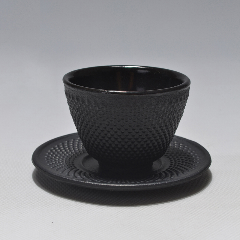 RUIDA Japansk Støpejern Tekopp Sett - 100ml - Håndlaget Kung Fu Te Kaffe Verktøy Helse