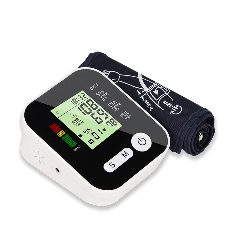 Bovenste Arm Type Automatische Elektronische Bloeddrukmeter Bloeddrukmeters Bloeddrukmeter Draagbare Tonometer Bp Monitor