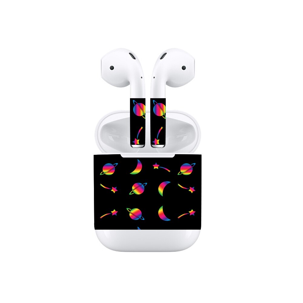 Beschermende Skins Voor Apple Airpods Vinyl Ekind Sticker Oortelefoon Verwijderbare Lijm Decoratieve Decal Film Voor A1602: 4