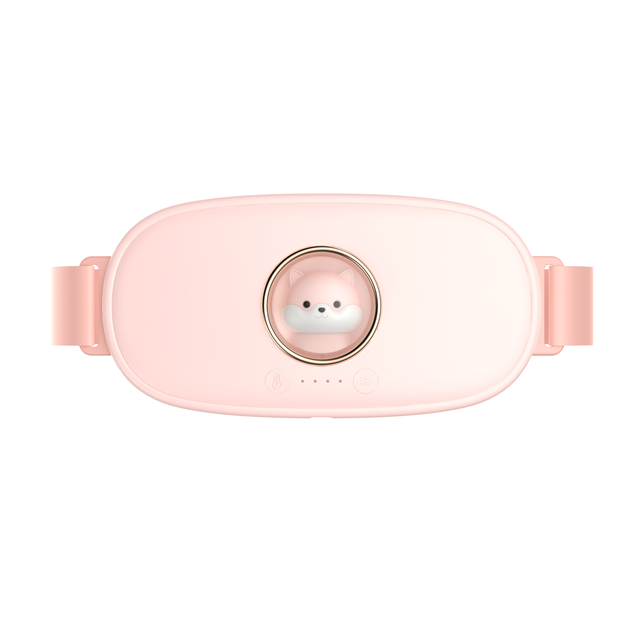 Uareliffe Verlichten Menstruatiepijn Warm Paleis Riem Baarmoeder Acupunctuurpunten Vibrerende Stimulator Constante Temperatuur Verwarming Schudden Riem: Pink