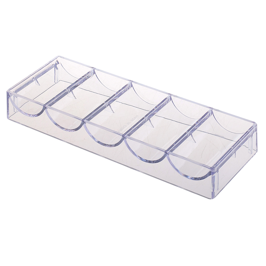 Soporte de fichas de póker para juegos de Casino, bandeja para fichas de póker, caja de soporte, contenedor , accesorio de almacenamiento, 100 piezas