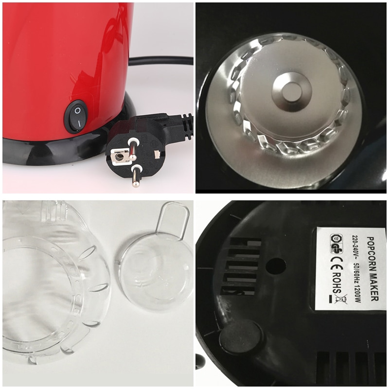 Mini Elektrische Popcorn Hersteller Maschine EU/uns/UK Stecker 900W Tragbare Haushalt Popcorn Hersteller Küche Schreibtisch Mini DIY Mais Hersteller