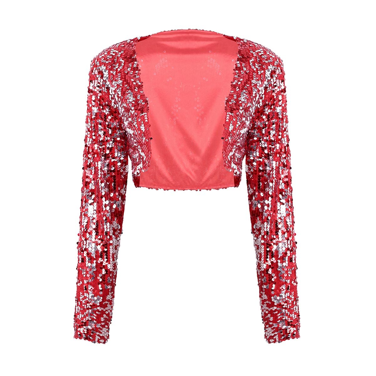 Xnihocha Mädchen Pailletten Blazer - Glitzer Jacke Für Party & Karneval