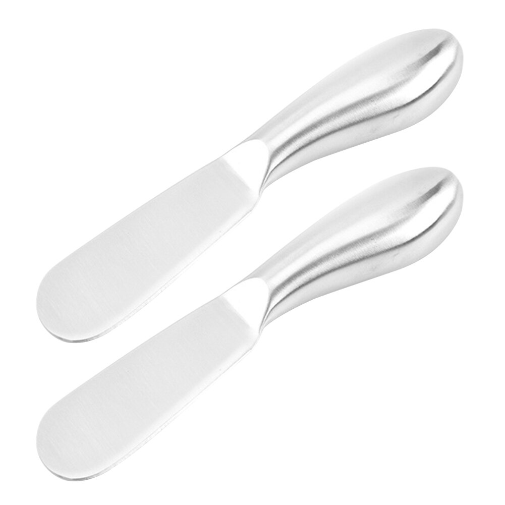 2pcs Home Cheese Spreader Multipurpose Kitchen Tool Butter Cutter Smooth Slicer Stainless Steel Jam Portable Party Easy Clean