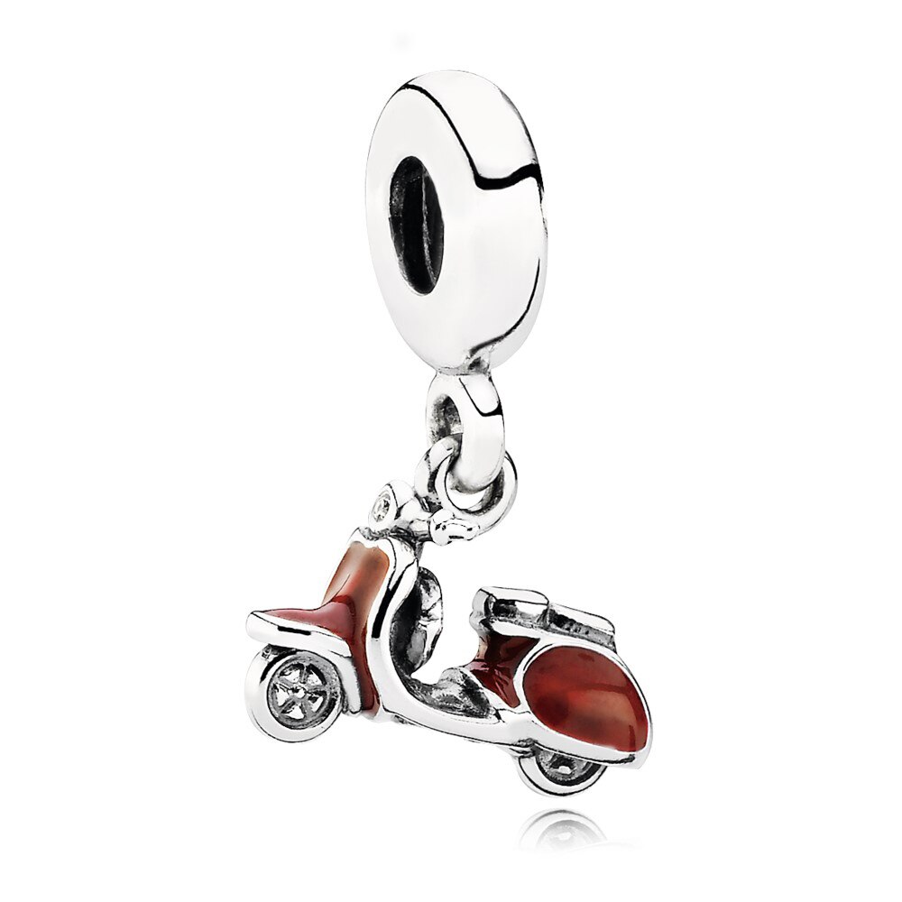 100% s925 held og lykke karper vedhæng flamingo sterling sølv vedhæng damer gør det selv håndlavet armbånd og smykke armbånd
