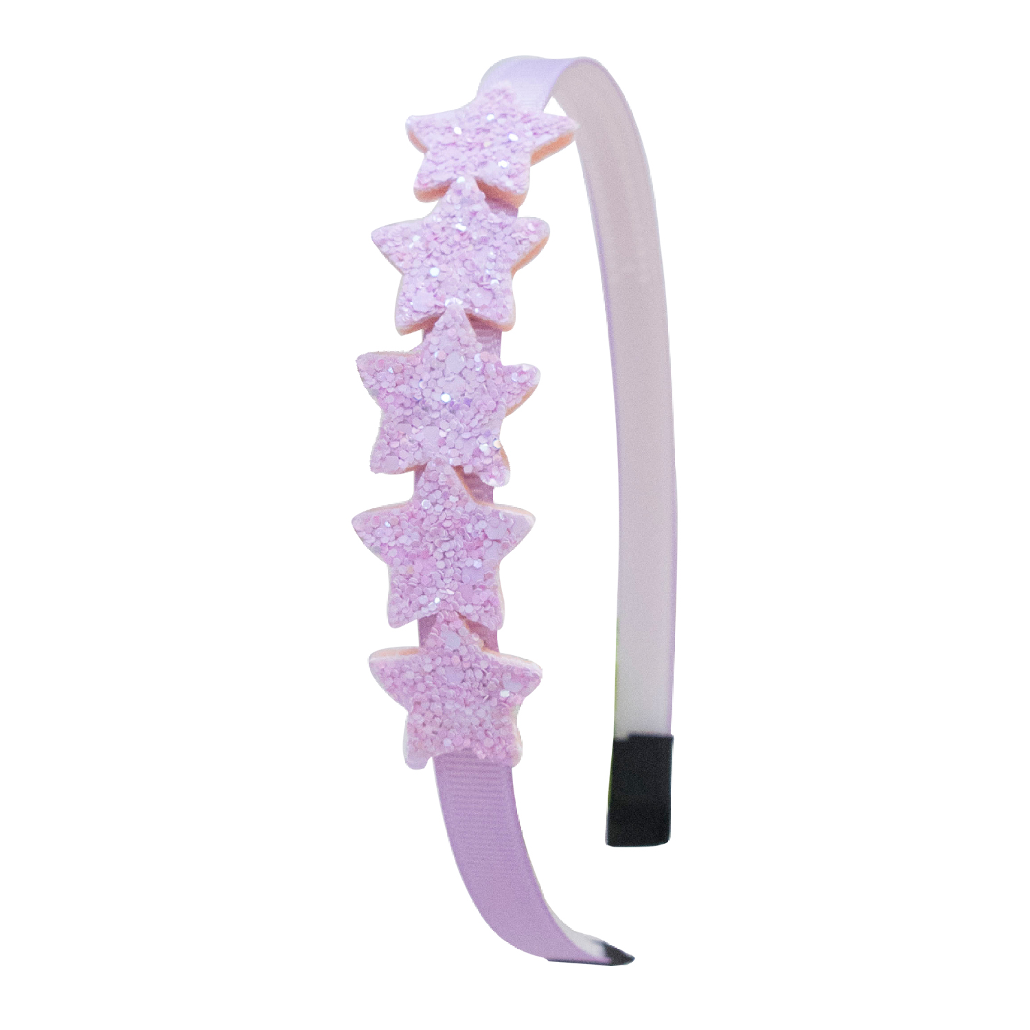 1 diademas bonitas con forma de estrella brillante para niñas, diademas con forma de estrella brillante, accesorios para el cabello para niños: Lavanda