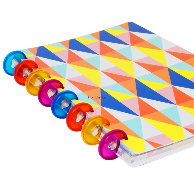 28mm A5 A6 Discbound Notebook Planner Discs Binding Ring Macaron Heart-shaped Mushroom Hole Disc Bound Discs Binding Supplies