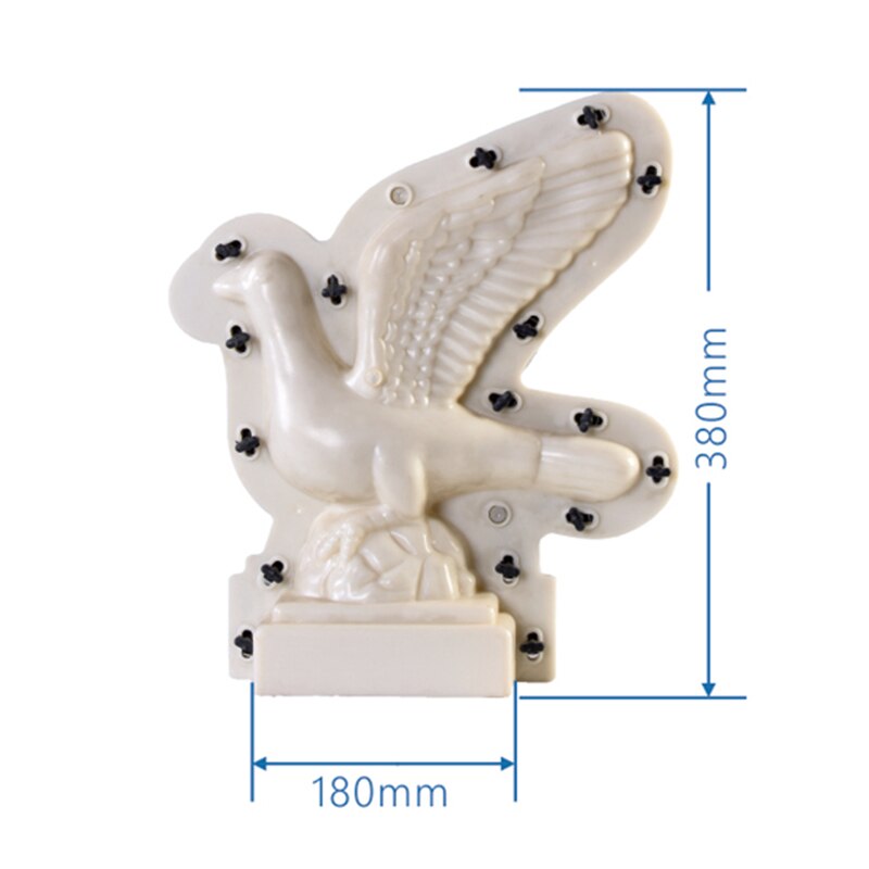 Moldes decorativos de plástico ABS para escultura de animales, molde para extender pájaros de hormigón, moldes para estatuas