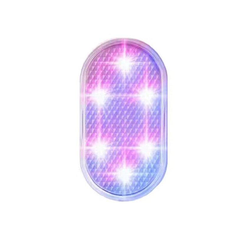 Usb bil interiør ambient lys led touch lys trådløs interiør lys bil fod lys dekorativ stemning belysning læse lys: Lilla