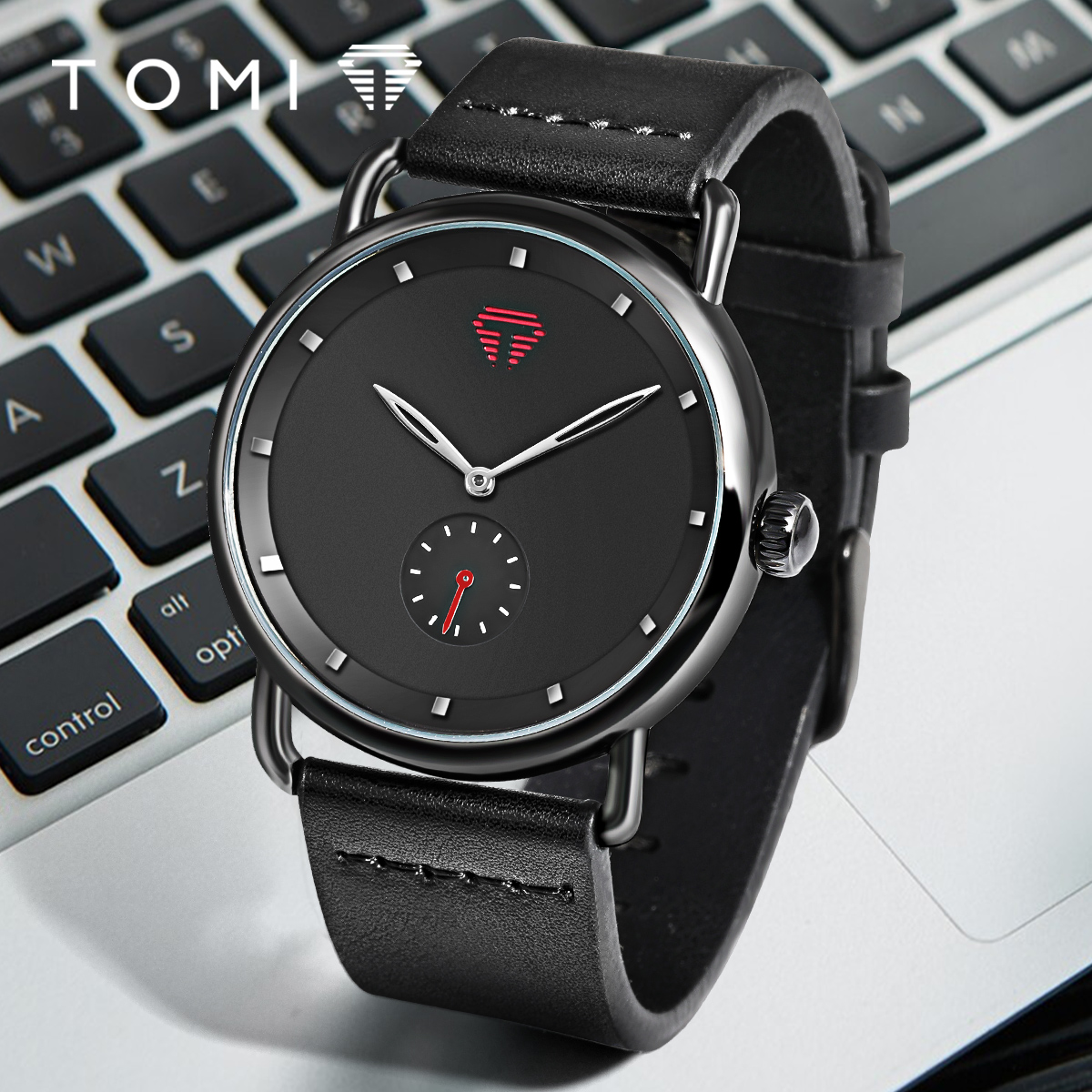 TOMI – montre minimaliste pour hommes, classique, cadran rond, à Quartz, polyvalente, de , de Festival