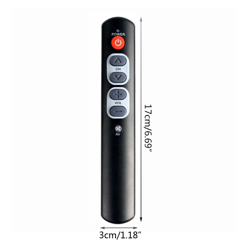 Home 6 Keys Compact and clear Remote Controller Accessories Programmable Universal ABS for Learning for elderly people