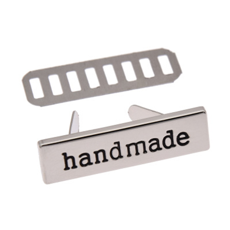 Étiquettes en métal avec lettres faites à la main, bricolage, couture artisanale, décoration, accessoires pour sacs de chaussures, 10 pièces: A-1