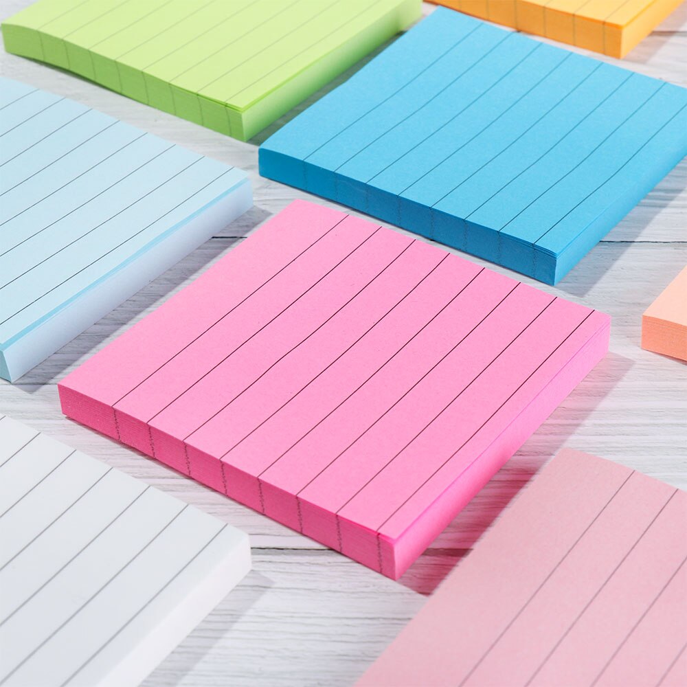 1PC About 80 Pages Office Sticky Notes Memo Pad Bookmark Memo Sticker Paper Adhesive Diary Marker Stationery