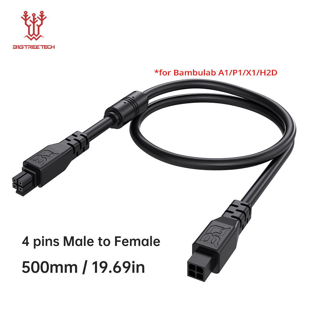 BIGTREETECH Panda AMS Slack & Cable & Guard Extension Cable Durable Ceramic Inlet for Bambulab A1/P1/X1/H2D/AMS 3D Printer Parts: WHITE