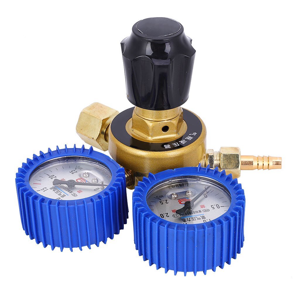 0.4-25MPa Oxygen Gas Pressure Reducer Air Flow Regulator Gauge Meter full copper body for gas weldin, agricultural plant culture