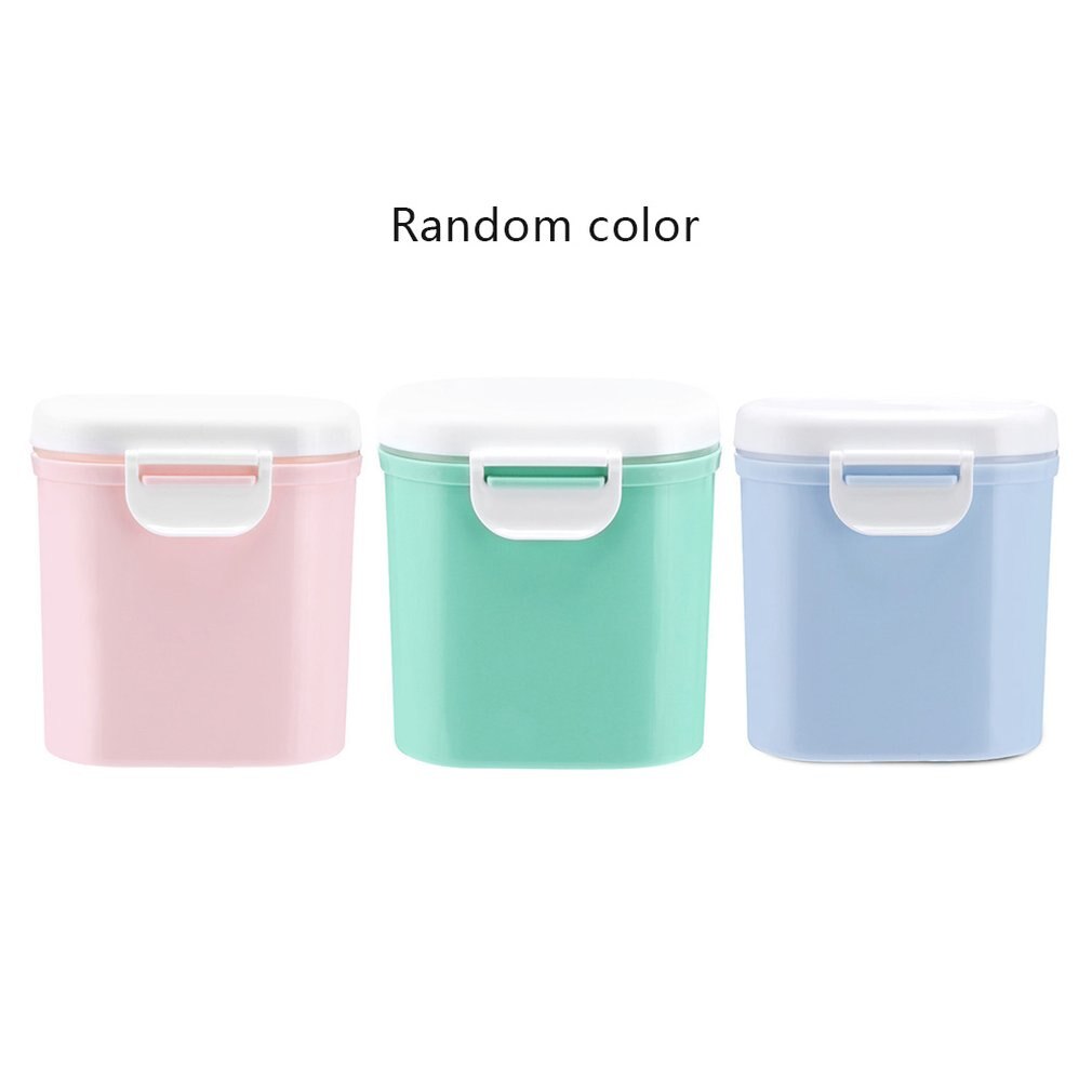 Portable Outdoor Large-capacity Baby Infant Milk Powder Sealed Storage Box Tank Organizer Container Receive Box: Random L