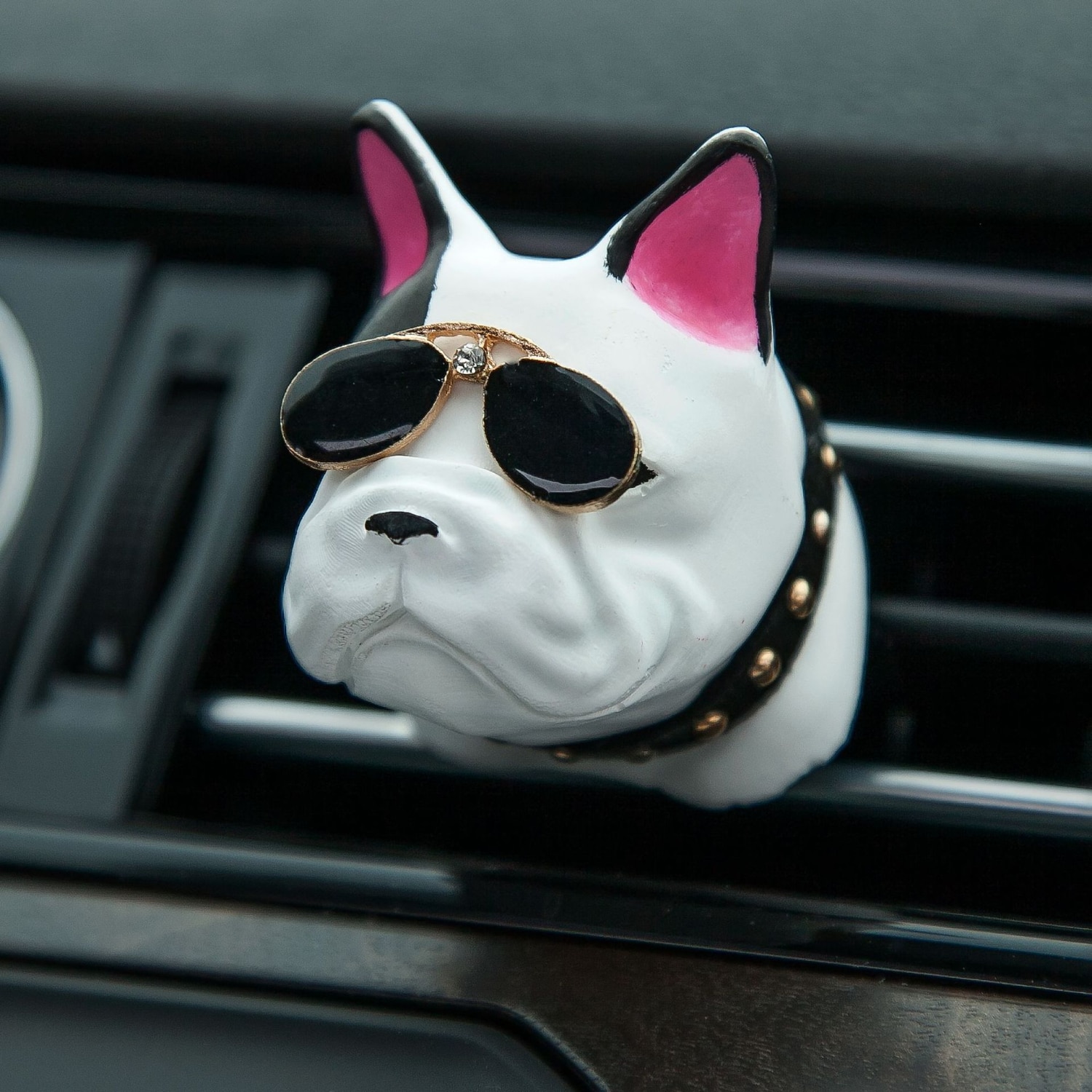 Bulldog vorm auto luchtverfrisser parfum Clip geur Diffuser auto ventilatieopeningen geur Parfum Bulldog auto Decor auto airconditioning