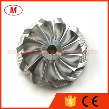 GT28 39.55/56.03mm 11+0 blades Turbo Billet compressor wheel/Aluminum 2618/Milling wheel for Turbocharger Cartridge/CHRA/Core