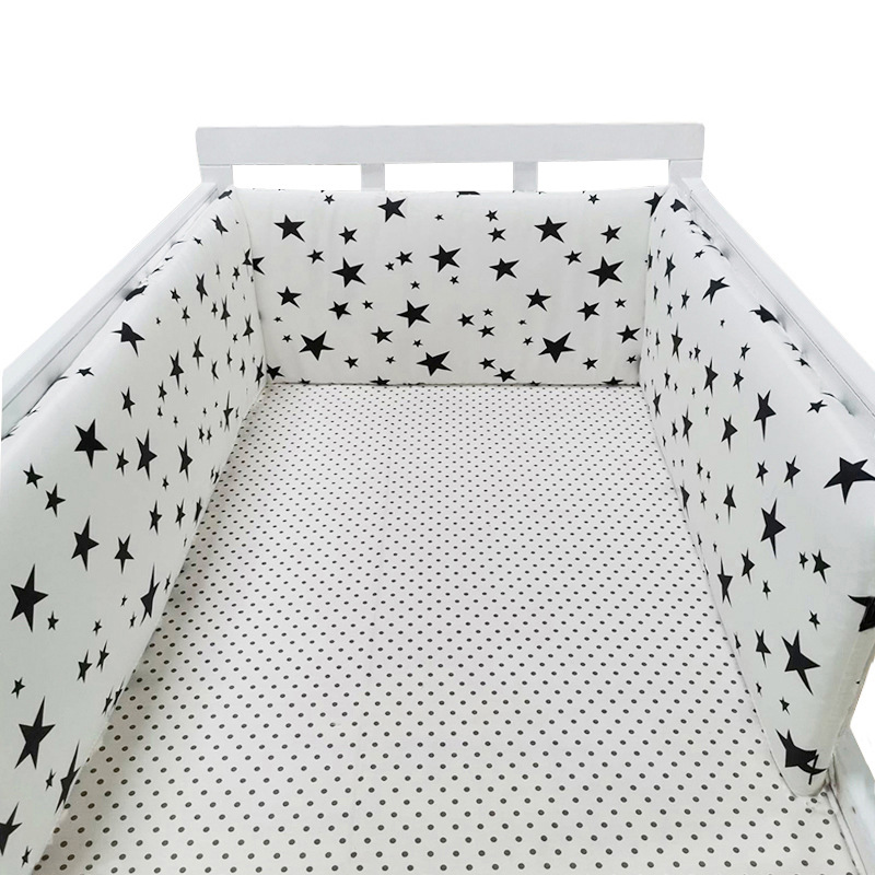 Baby Krippe Stoßfänger Baumwolle Verdicken einteiliges Krippe Um Kissen Bett Protector Kissen Neugeborene Zimmer Bettwäsche Decor zimmer dekoration