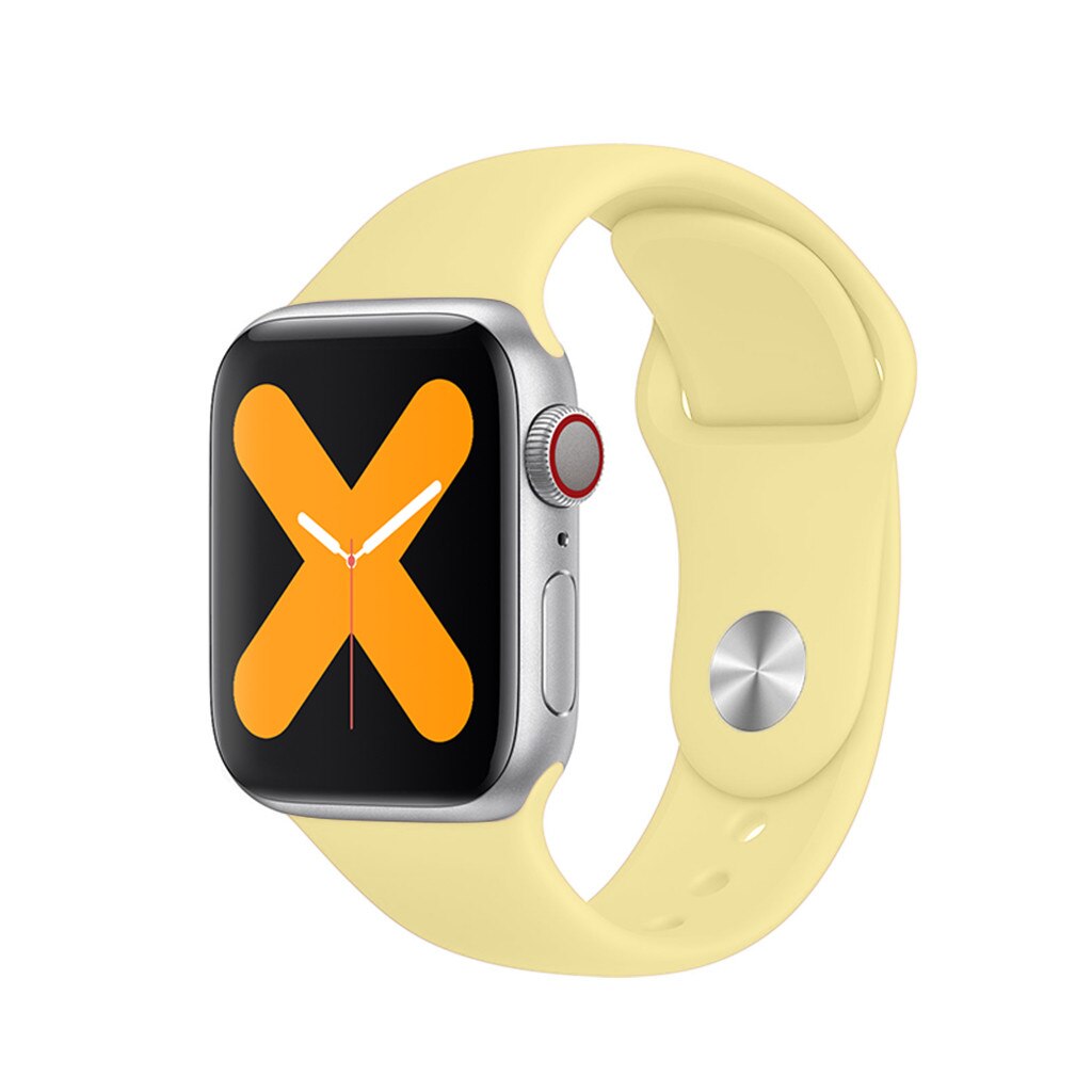 Montre connectée série pour Apple Watch Android, Bluetooth, dispositif portable, notification de synchronisation, écran tactile, # g30: YELLOW