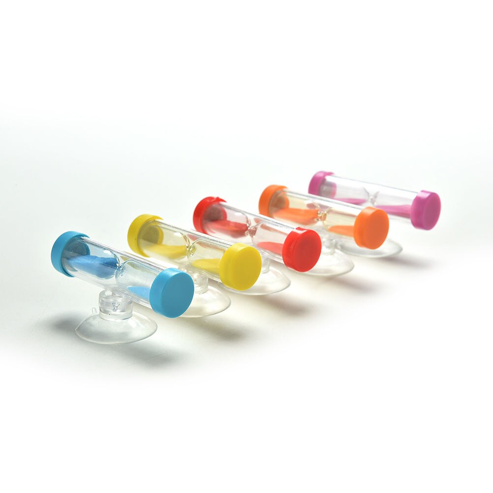 1 Pc 3 Minuut Zandloper Zandloper Klok Zandloper voor Tandenborstel Douche Timer met Zuignap Kid Kind Math leren Speelgoed