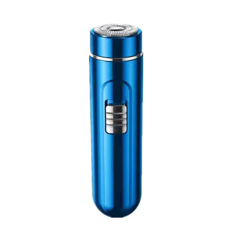 Compact en handig elektrisch scheerapparaat voor heren - USB oplaadbaar, nat en droog, eenvoudig gebruik met één knop - perfect voor thuis, auto en reizen!: Rood