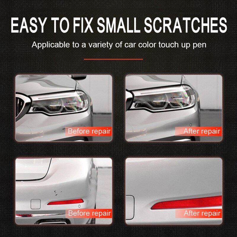 8 couleurs voiture Auto manteau Scratch clair réparation peinture stylo retoucher imperméable à l'eau dissolvant applicateur outil pratique
