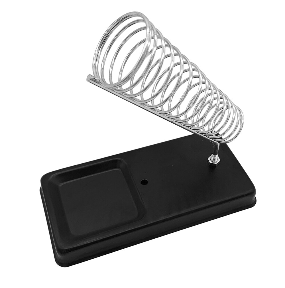 Soporte portátil de hierro para soldar, soporte de estaño para soldar con esponja de limpieza de soldadura, accesorios de soldador eléctrico