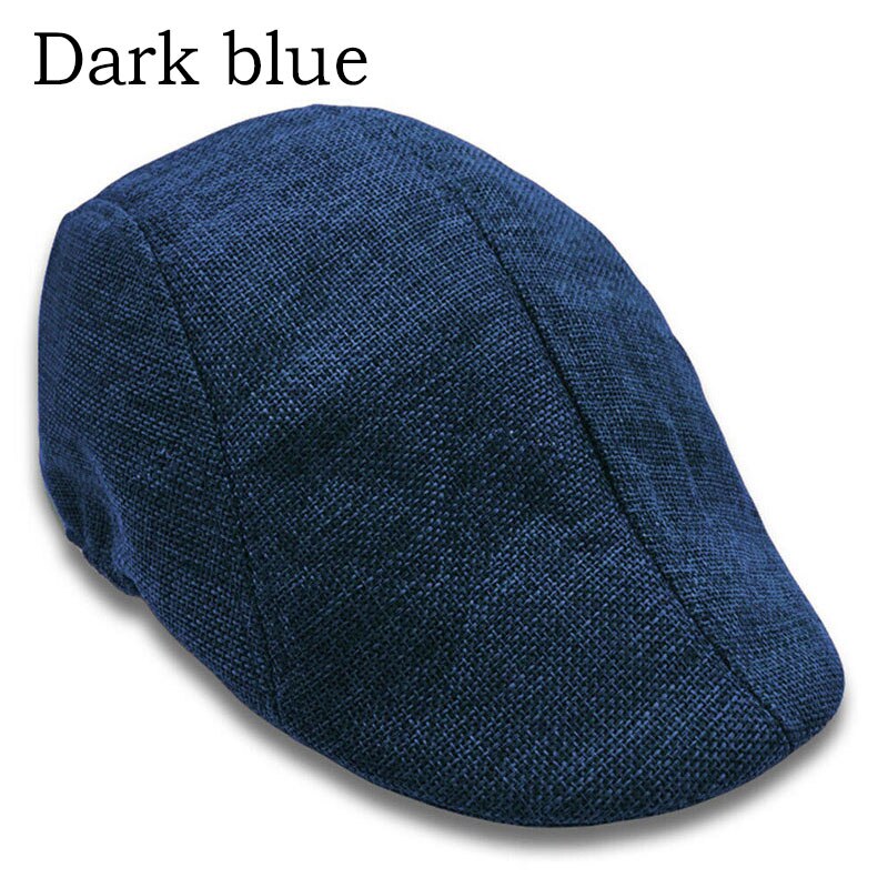 Autumn Beret Caps Men Women Vintage News Boy Cap Cabbie Linen Outdoor Hats Berets Brand Sun Hat Unisex Duckbill Caps Casquette: 02