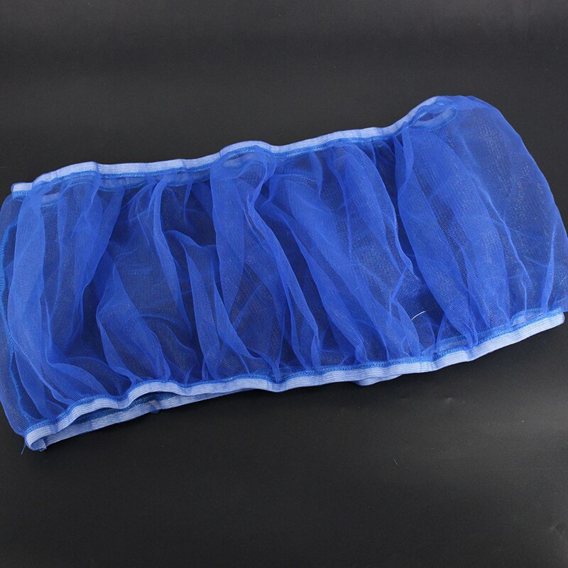 Large Medium And Small Mesh Bird Cages Dust-Proof Bird Cage Accessories Thrush Starling Bailing Gauze Cage: Blue / L