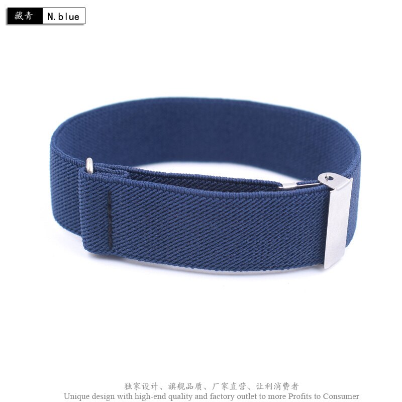 1 par gentleman formel skjorte armbånd ærmer strømpebånd holder business party manchet far & #39 ;s dag mouw kousenbånd 2.5 cm bredde: Marine blå