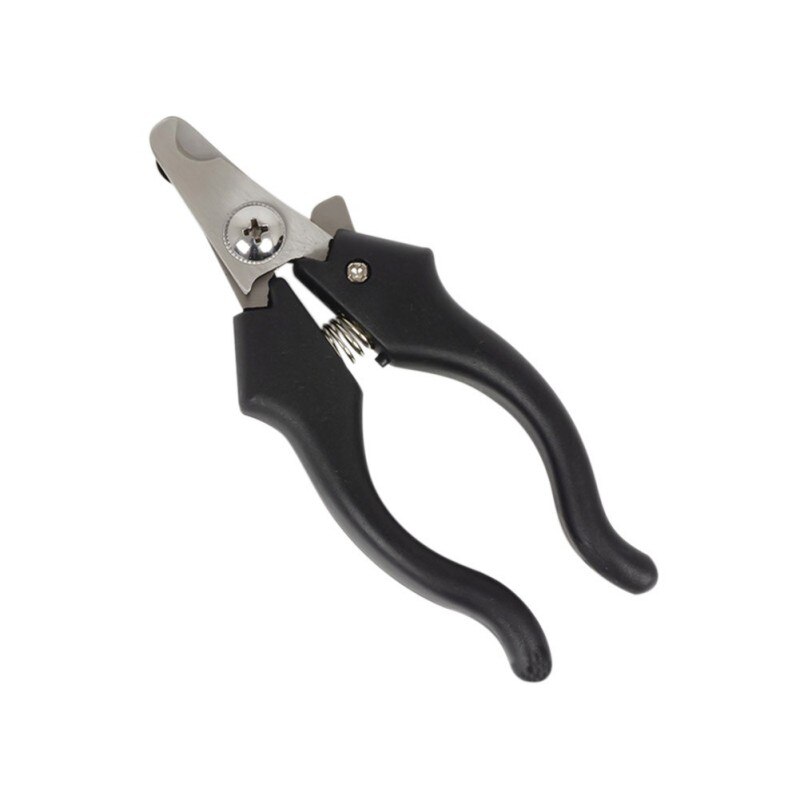 Cortador de uñas para perros cortador de Gato de acero inoxidable , tijeras de aseo, pinzas para mascotas, suministros para perros,: Negro
