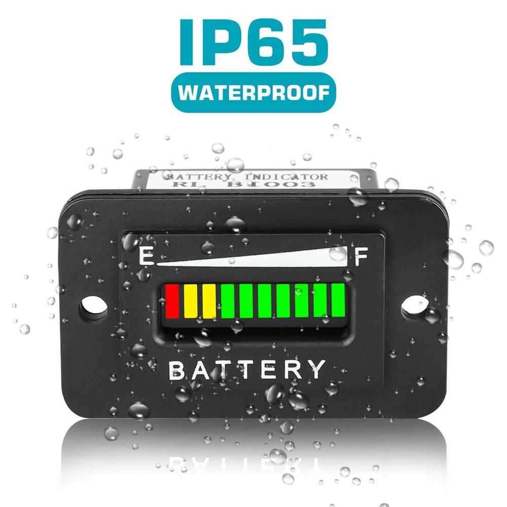Lead-acid Battery Fuel Gauge for Electric Vehicles and for Golf Carts 36v Mp Two-line Lcd Screen
