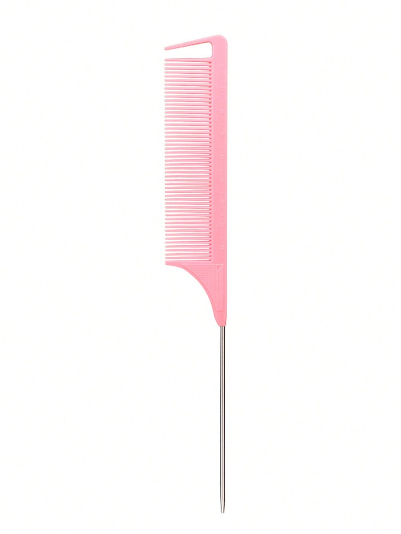 stainless steel pointed tail hair hair comb hair brush salon hair styling tool hair comb Special for real hair wigs: Pink