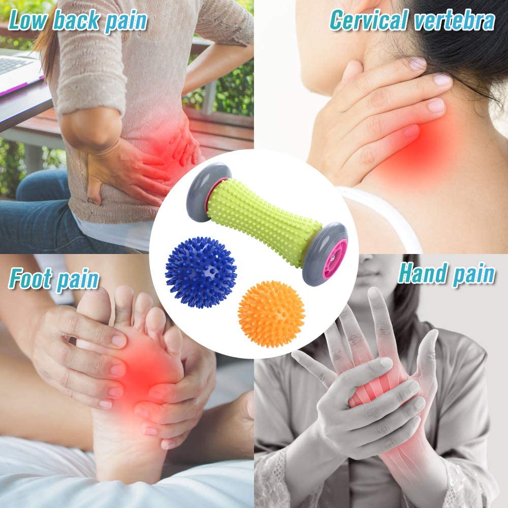 Fuß Massage Rolle Yoga Ball Sowohl Massage Rolle Linderung Plantarfasziitis Pvc Pelotas Fitness
