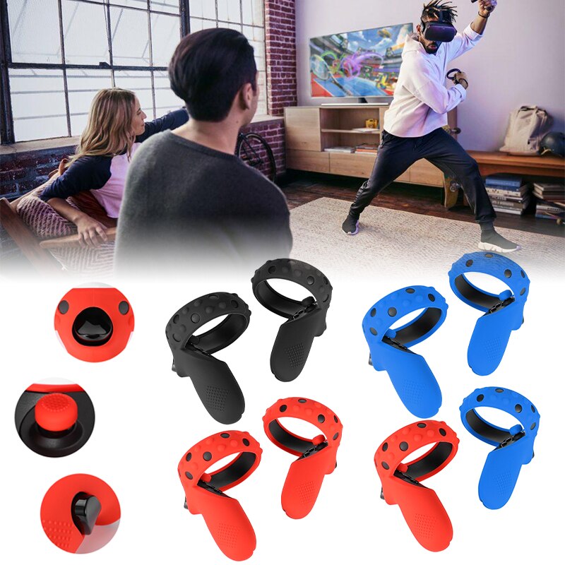 Protection Cover For Oculus Quest 2 VR Controller Handle Grip Case Silicone Full Protective Sleeve