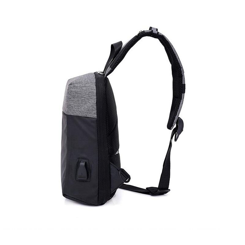 Uosc multifunctionele crossbody tassen heren usb oplaadbaar borsttas korte reis messengers borsttas waterafstotende schoudertas heren