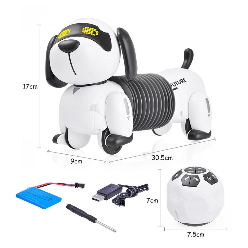Mini Robot electrónico programable para niños, juguete de simulación robótica con Control remoto, luz y sonido, K22