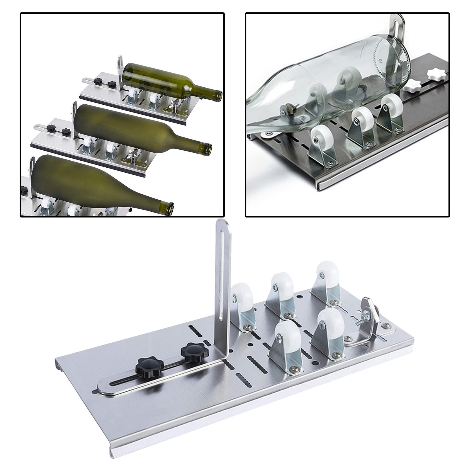 Glass Bottle Cutter for Wine Beer Bottles Jars Make Glasses Champagne Glass Cutting Tool Home Christmas Party DIY Projects Decor