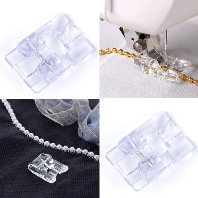 9910 perler og pailletter symaskine dele trykfod - passer til alle lavt skaft snap-on brother sanger, babylock , 2 aa 7007