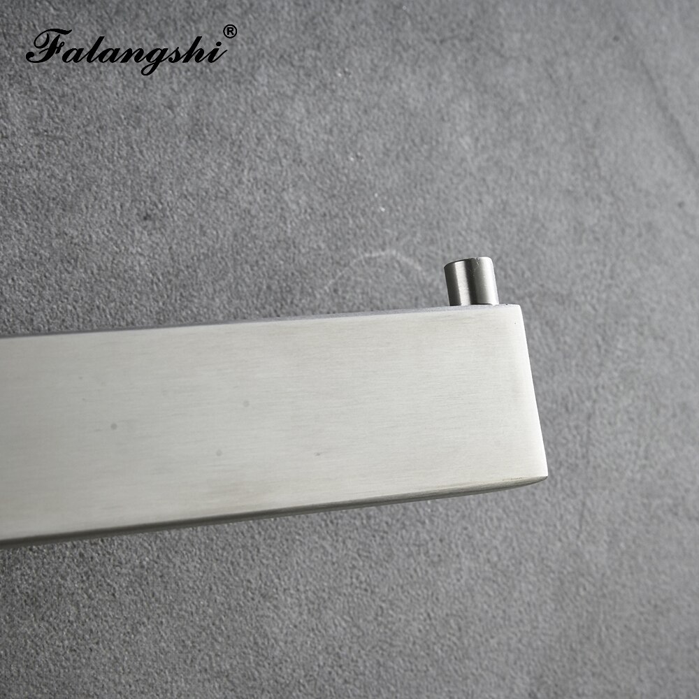 Brushed Bathroom Hardware Set 304 Stainless Steel Robe Hook Paper Holder Towel Bar Wall Mounted Bathroom Accessories WB8852