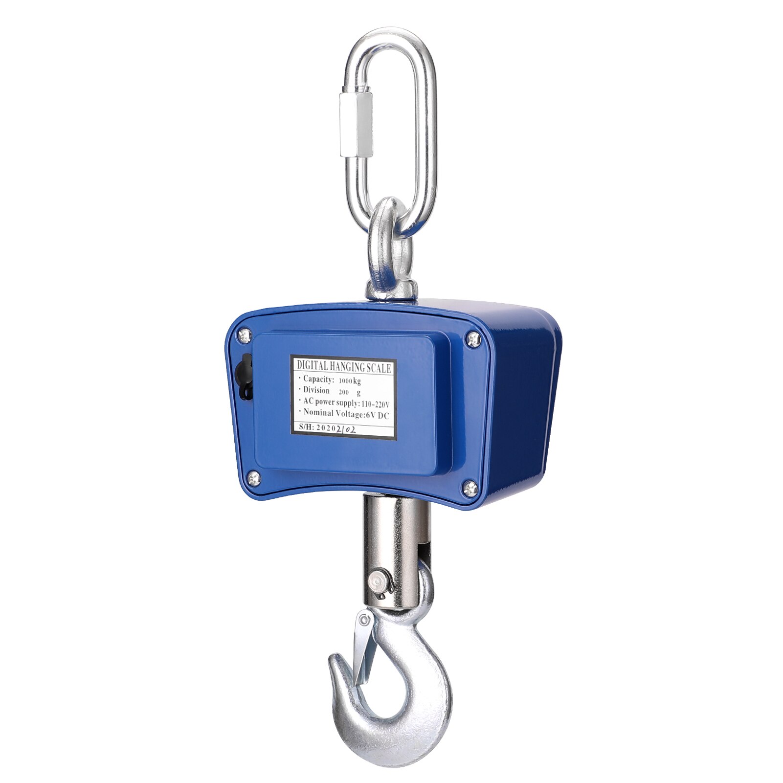 Mini LCD Digital 1000kg Crane Scale Portable Industrial Electronic Heavy Duty Weight Hook-Hanging Scale Crane Scale 3 Colors