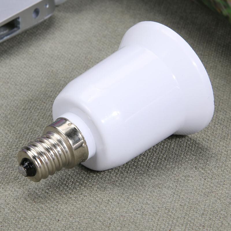 Feuerfeste Kunststoff Konverter E14 Zu E27 Adapter Wandlung Sockel Glühbirne Adapter Lampe Halfter Material Buchse 1PC